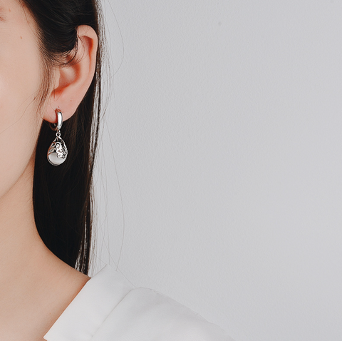 Moonlight Opal Dangle Earring