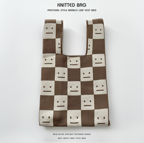 Blocky Knitted Bag