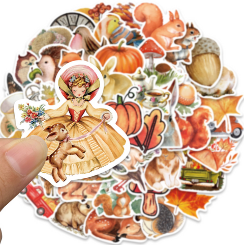 Country Animals 50 pc Vinyl Sticker Pack