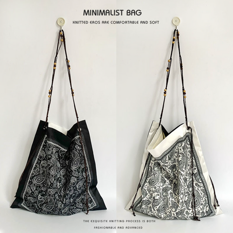 Bohemian Beads Reversible Shoulder Tote
