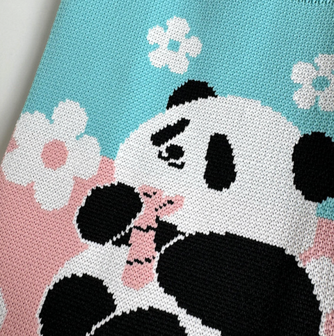 Panda Knit Bags