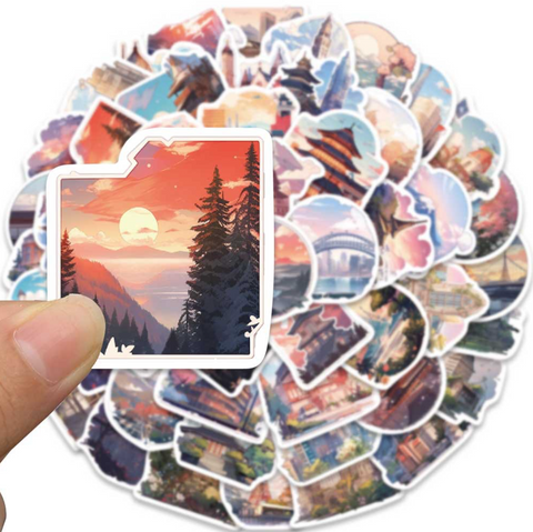 Animation Palace Vinyl Stickers 50pc