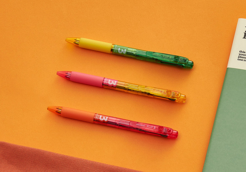 Monami Flourescent Flip 3in1 Ball Point Pen