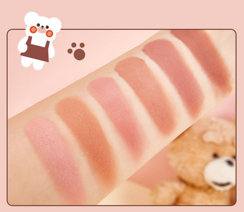 Kiss Beauty Six Color Blush Palette