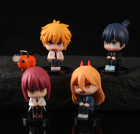 Chainsaw Man Sitting Statues
