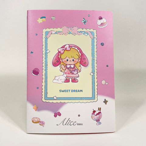 Alice in Wonderland Lined B5 Notebook