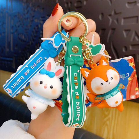 Ballet Animals Keychain