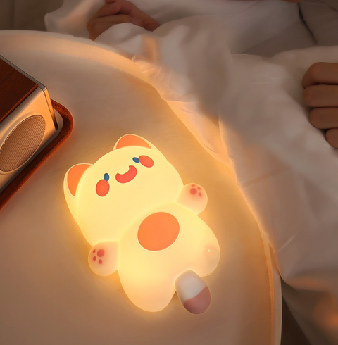 Screaming Cat Nightlight- Pink