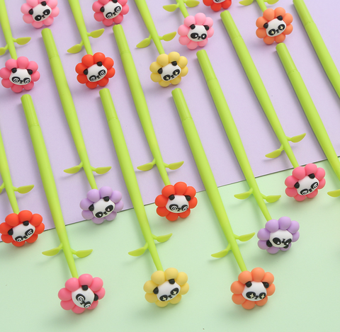 Flower Panda Gel Ink Pen Black 0.5mm
