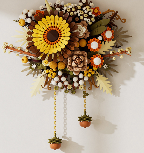 Autumn Floral Wall Hanging Building Block