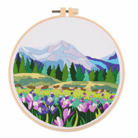 Nature Scenery Embroidery DIY 20cm