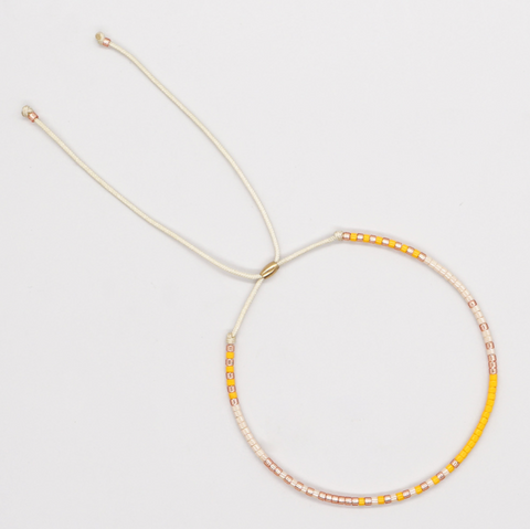 Colorful Rectangle Beads String Bracelet