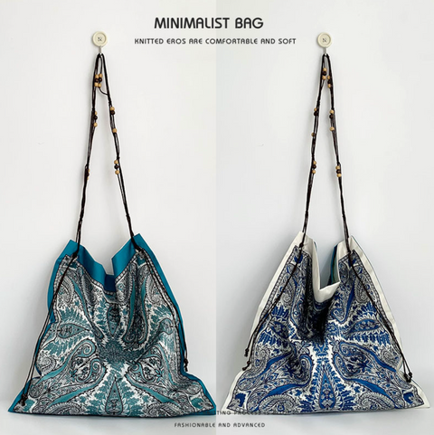 Bohemian Beads Reversible Shoulder Tote