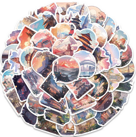 Animation Palace Vinyl Stickers 50pc