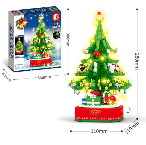 Christmas Tree Music Box Green Building Block