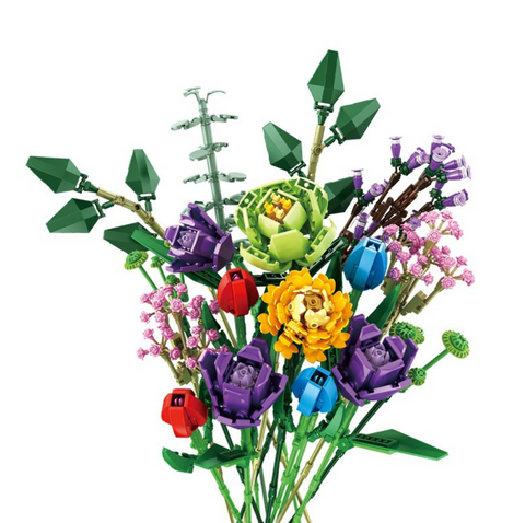 Panlos Flower Bouquet Building Block