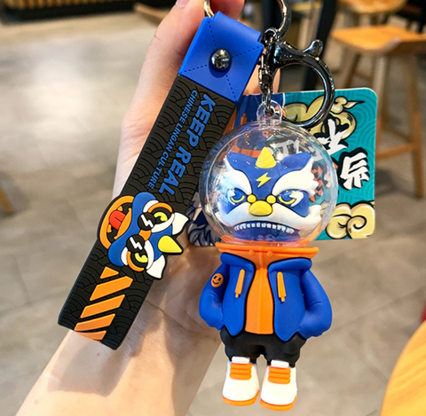 Hip Chinese Lion Keychain