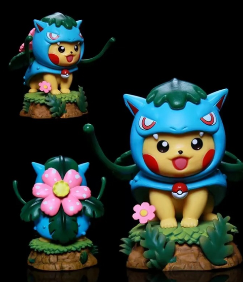 Pokemon Venusaur Pikachu Statue