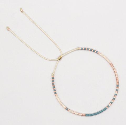 Colorful Rectangle Beads String Bracelet
