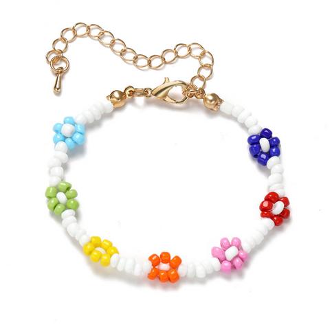 Daisy Bead Bracelet