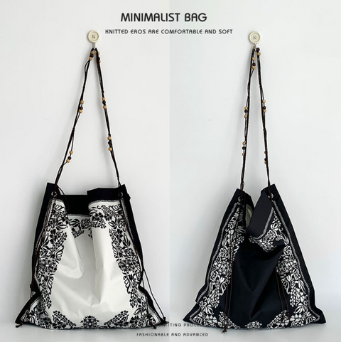 Bohemian Beads Reversible Shoulder Tote