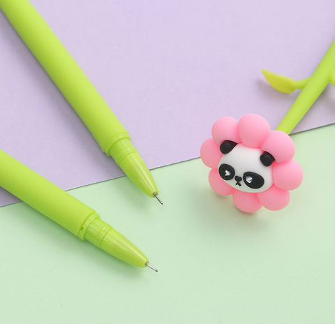 Flower Panda Gel Ink Pen Black 0.5mm
