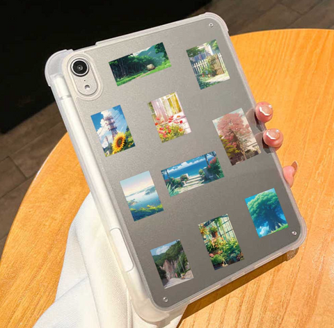 Studio Ghibli Inspired Scenery Vinyl Sticker 60pc