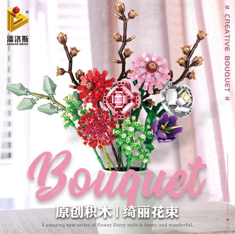 Panlos Flower Bouquet Building Block