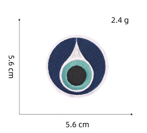 Evil Eye Embroidery Badge
