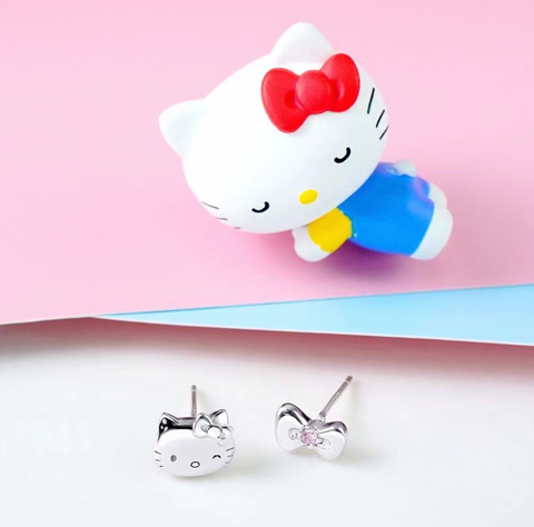 KT Pink Bow Earring