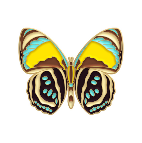 Bright Yellow Butterfly Pin