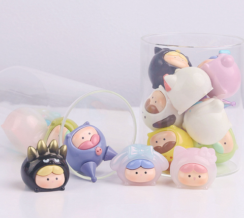 Cute Costume Hat Characters Blind Box Statue