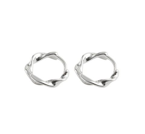 Twist Circle Earring