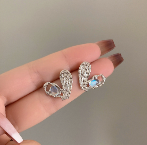 Heart Stone Earring
