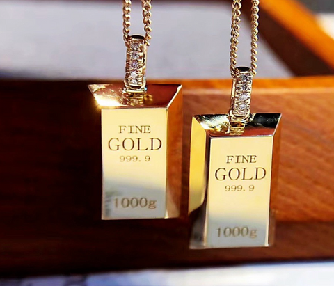 Gold Bar Necklace