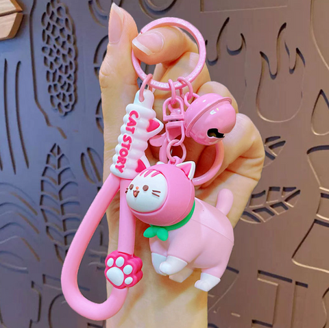 Cat Story Keychain