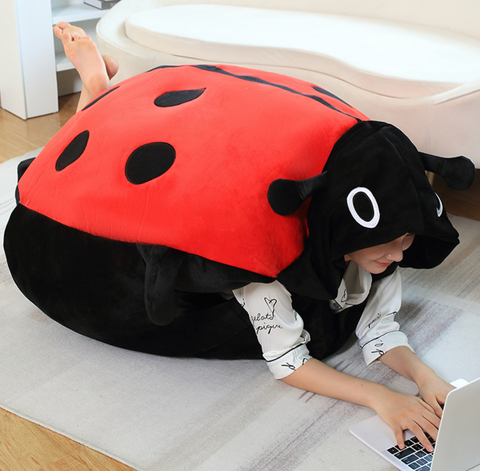Wearable Cute Lady Bug Cushion 100cm