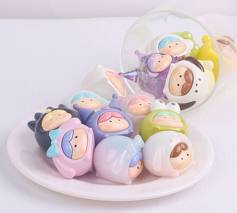 Cute Costume Hat Characters Blind Box Statue