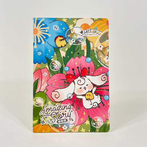 Curly Rabbit Adventures A5 Lined Notebook