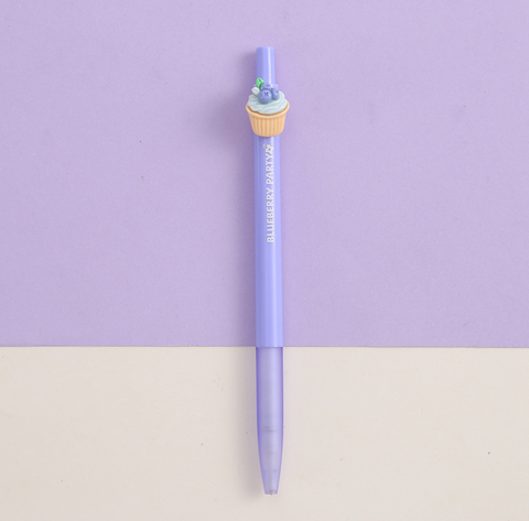 Blueberry Party Gel Ink Pen Black 0.5mm