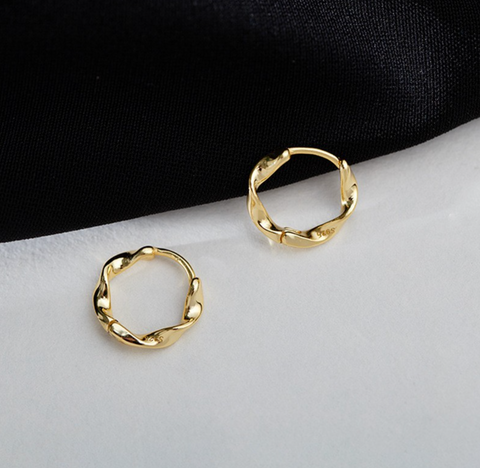 Twist Circle Earring
