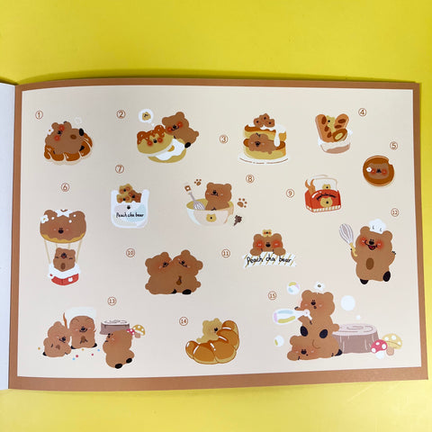 Tea Bear's Fairy Tale Town A4 Colouring Book with Stickers
