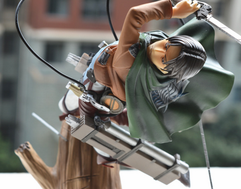 Attack on Titan Captain Levi on Stump Statue