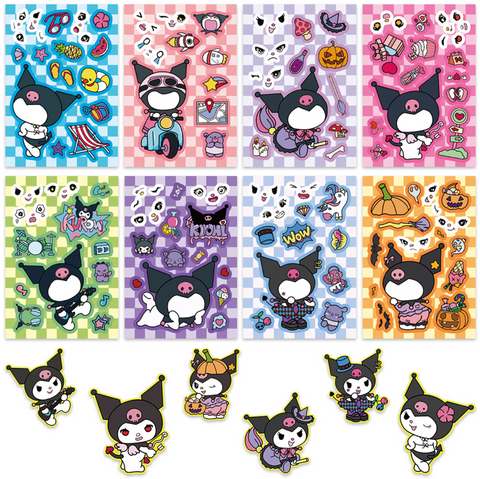 Kuromi Collage Stickers 8 Pack