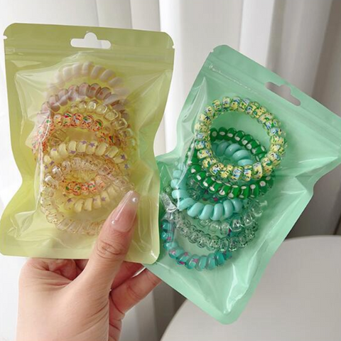 Telephone Wire 6 Set Hair Tie