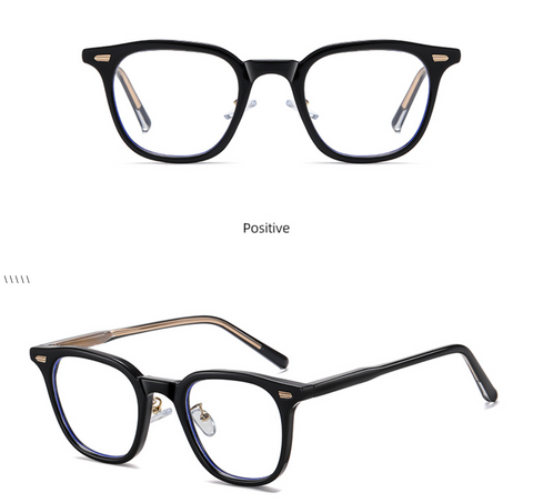 Square Frame Temple Anti Blue Glasses