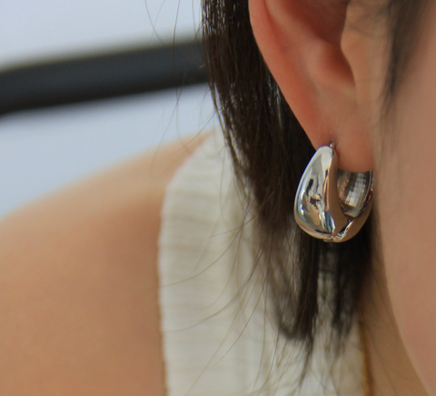 Water Drop Circle Earring