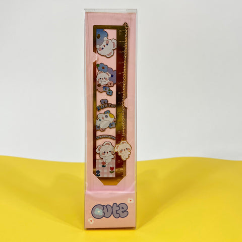 Zhizhi Rabbit Metal Bookmark