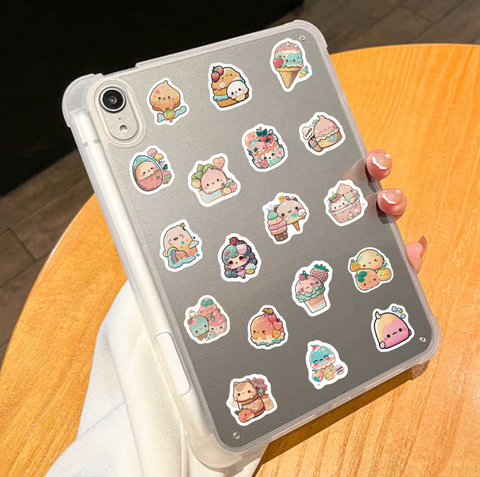 Ice Cream Vinyl Sticker 50pc