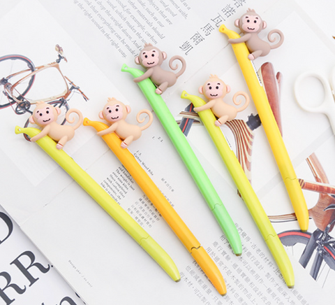 Monkey Gel Ink Pen Black 0.38mm
